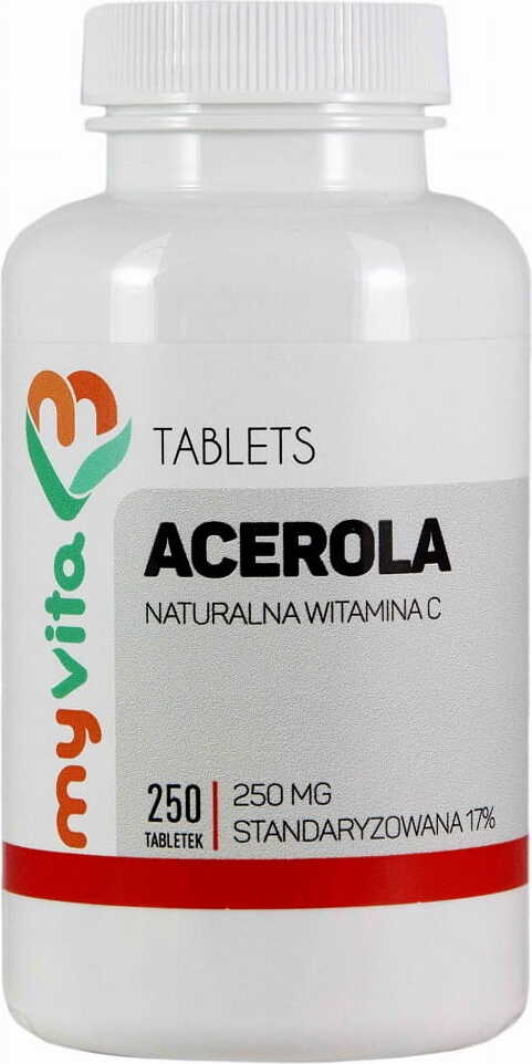 Natürliches Acerola Vitamin C 250mg MYVITA 250 Tabletten