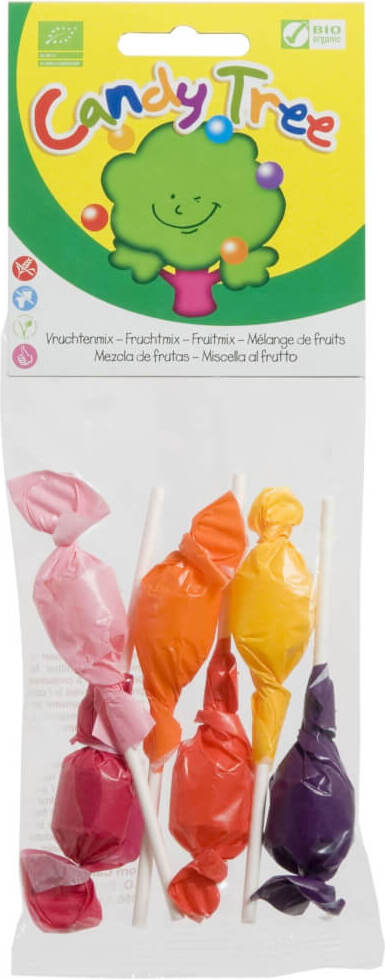 Glutenfreie Mischung runde Lutscher BIO (6 x 10 g) - CANDY TREE