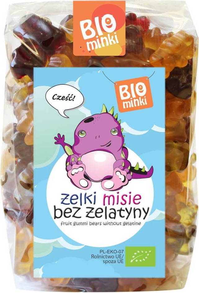 Gummibärchen (Teddybären) ohne Gelatine BIO 400 g - BIOMINKI Pääkuva