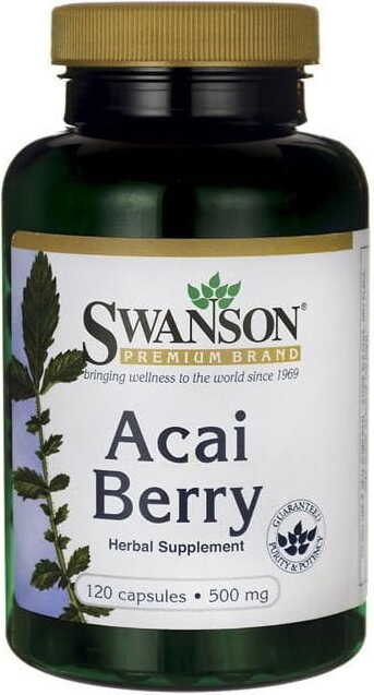 Acai Acai Beere 500mg 120 Kapseln von SWANSON Image principale du produit