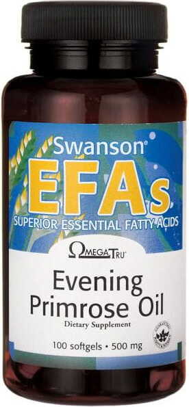Nachtkerzenöl Nachtkerzenöl efas 500mg 100 Kapseln SWANSON Image principale du produit