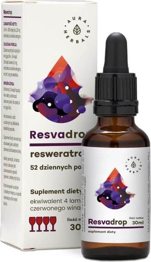 Resvadrop Resveratrol 52 Portionen 30 ml AURA HERBALS 主图