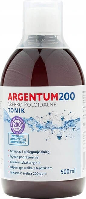 Argentum 200 kolloidales Silber-Tonikum 200 ppm 500 ml AURA-KRÄUTER Main image