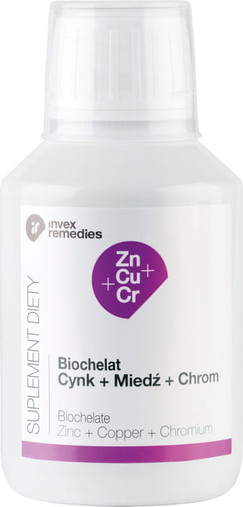 Biochelat Zink + Kupfer + Chrom Biochelat Zink + Kupfer + Chrom 150ml INVEX REMEDIES Imagem principal do produto