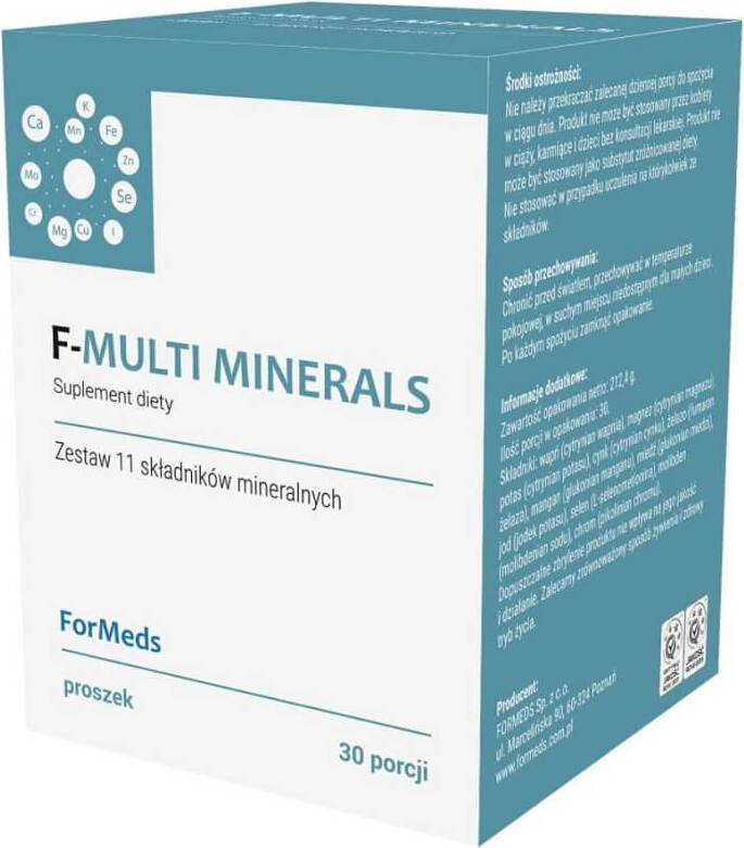 F - Multimineralien 11 Mineralien 30 Portionen 2124g FORMEDS Imagem principal do produto