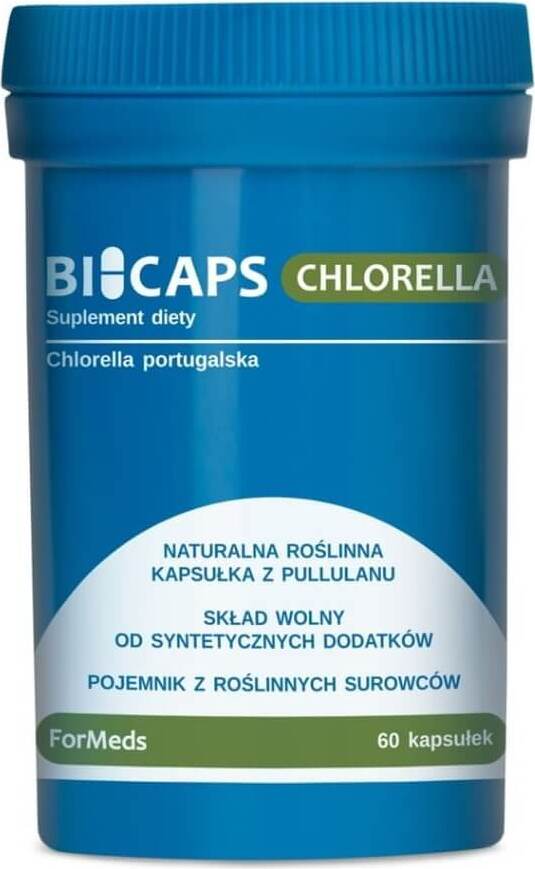 Bicaps Portugiesische Chlorella 530 mg 60 Portionen 60 FORMEDS-Kapseln