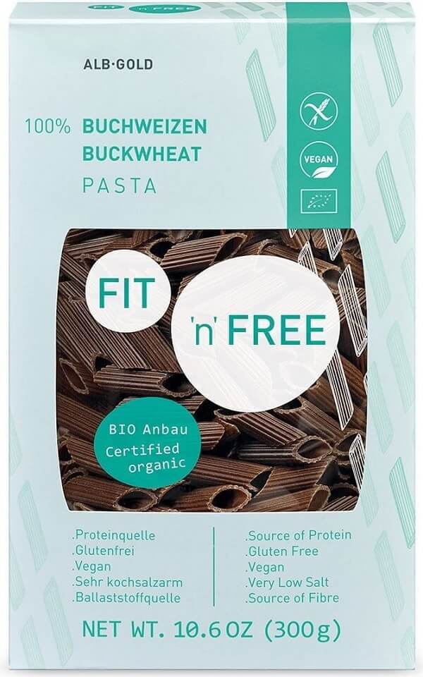 Glutenfreie Penne (Buchweizen) Nudeln BIO 300 g - ALB GOLD