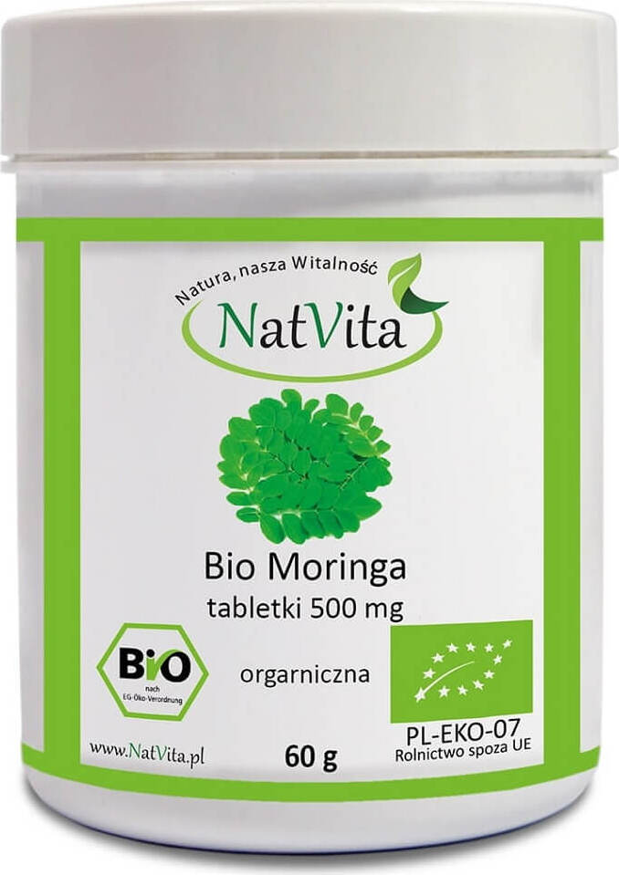 BIO Bio Moringa 500mg 120 Tabletten 60g NATVITA Pääkuva