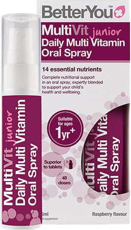 Multivitamin Junior Spray Multivit Junior Dail Multivitamin Oray Spray 48 Portionen 25ml BETTERYOU Imagem principal do produto