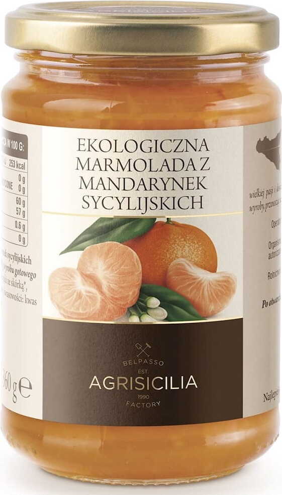 Sizilianische Mandarinenmarmelade BIO 360 g - AGRISICILIA