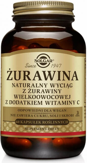 Multifruit Cranberry mit Vitamin C Kapseln von SOLGAR, 60 Stück, natürliche Cranberry und Vitamin C Ergänzung in Kapseln