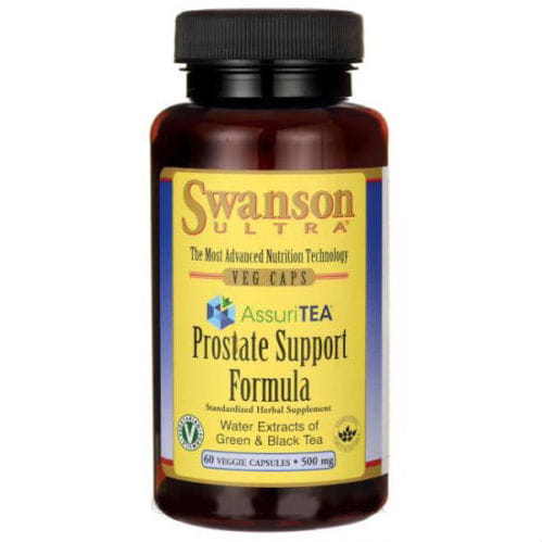 SWANSON Assuritea Prostata Support Formel, 60 Kapseln, 500mg pflanzliche Unterstützung für die Prostata, natürliche Nahrungsergänzung