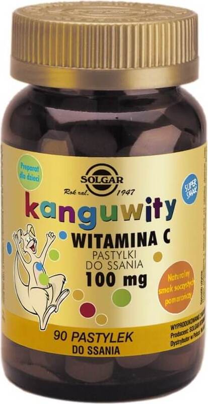 Vitamin C 100 mg Kanguita 90 Lutschtabletten SOLGAR