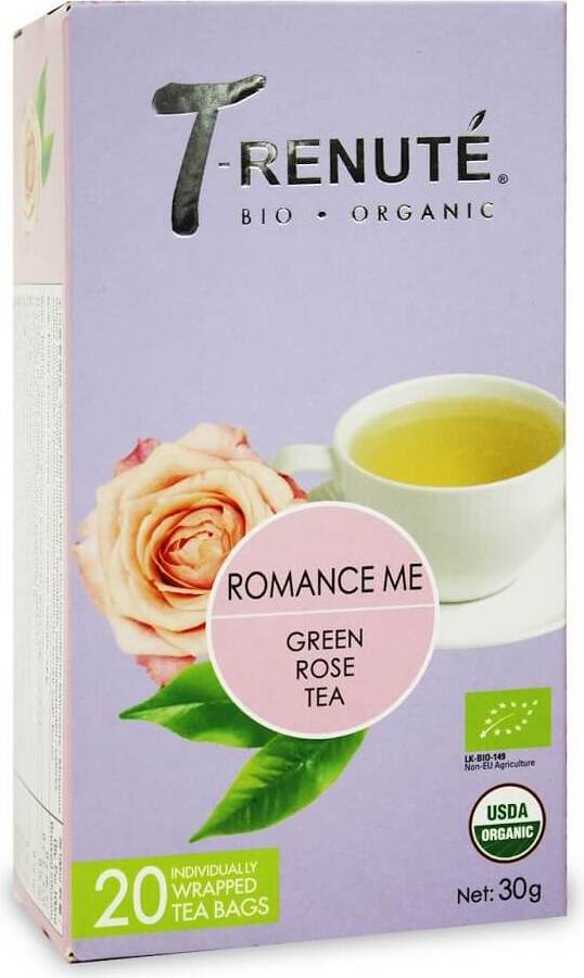 Romance me Rose grüner Tee BIO 30 g (15 g x 20 Stück) - T'RENUTE