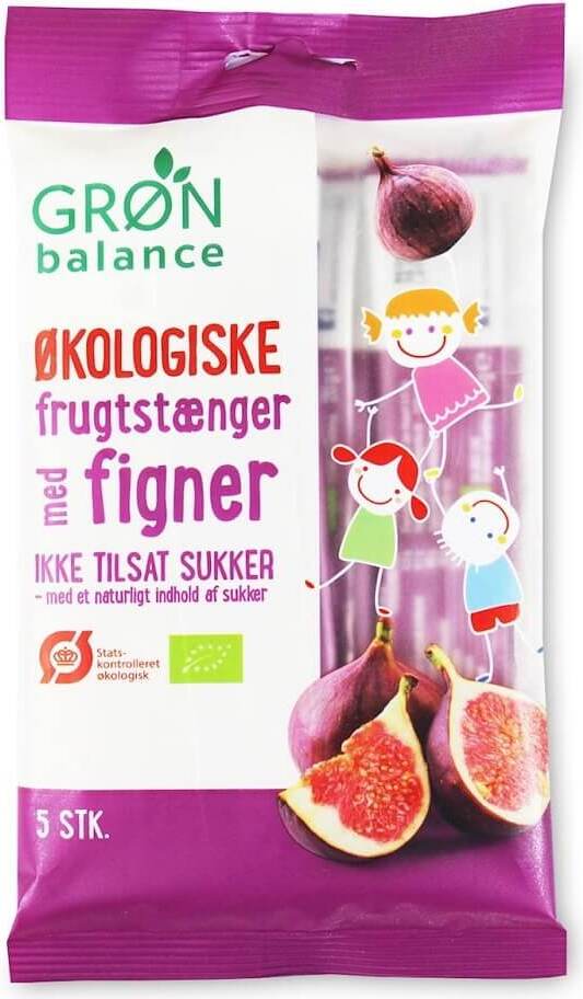 Bio Feigen Snacks für Kinder von GRON BALANCE, 100 g (5 x 20 g), frische und gesunde Trockenfrüchte in Packung