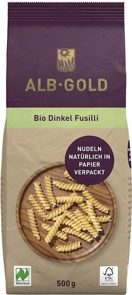 Nudeln (Dinkel) BIO-Gimlets 500 g - ALB GOLD Imagem principal do produto