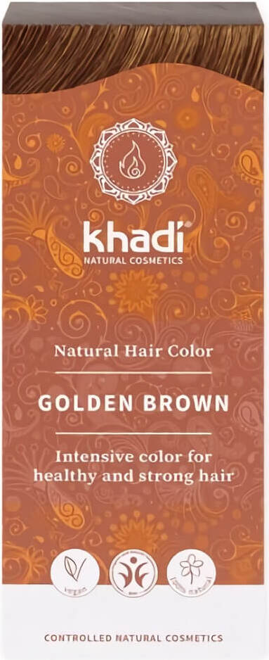 Henna goldbraun von biogo, naturliche Haarfarbe in Goldbraun, cremige Textur, ideal für natürliches Farbergebnis