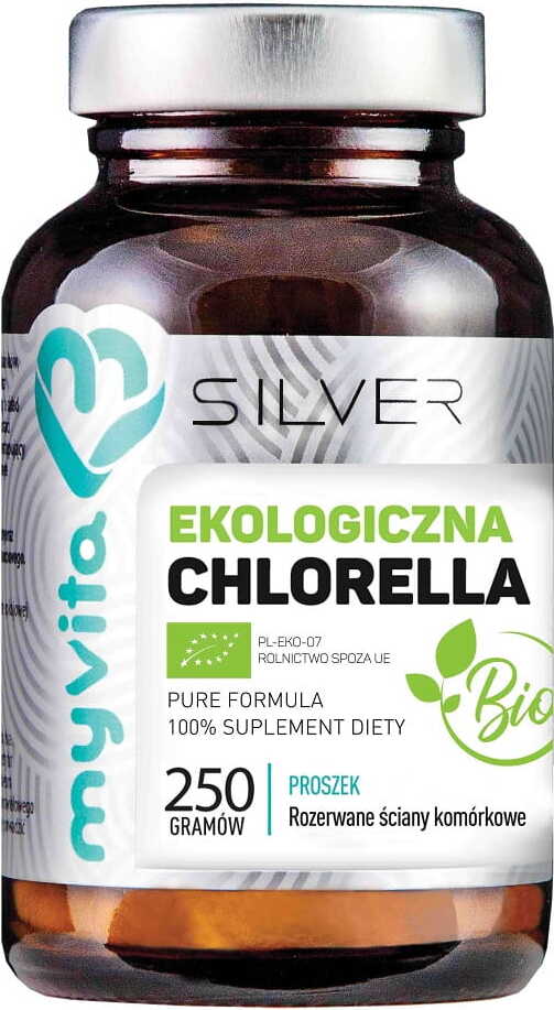 Chlorella BIO Pulver 250g MYVITA SILBER PURE