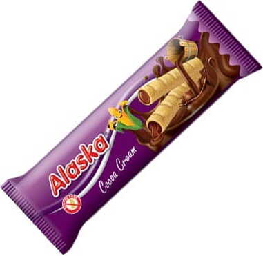 Gefüllte Maisröhren - Kakao glutenfrei 18 g ALASKA Hover Image