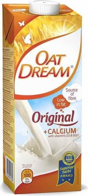 OAT DREAM CELESTIAL Haferdrink mit Calcium in 1000 ml Flasche, cremige pflanzliche Milchalternative, Nahaufnahme