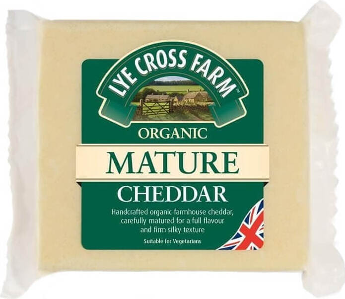 Reifer Cheddar-Käse, 9 - 12 Monate gereift BIO 200 g LYE CROSS FARM Hlavný obrázok produktu