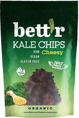 Grünkohl-Chips mit veganem Käsegeschmack glutenfrei BIO 30 g BETTR