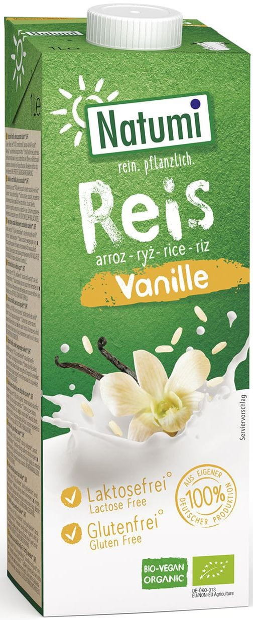 Glutenfreies Reis-Vanille-Getränk BIO 1000 ml - NATUMI Main image