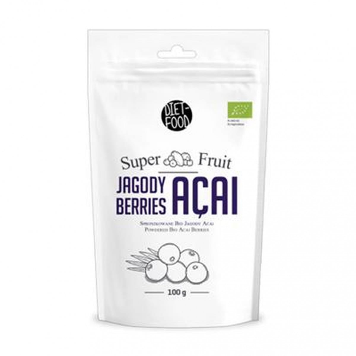 Acai-Beerenpulver BIO 100 g DIÄT - LEBENSMITTEL