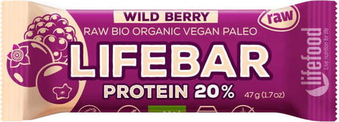 Protein Waldfruchtriegel roh BIO 47 g - LIFEFOOD
