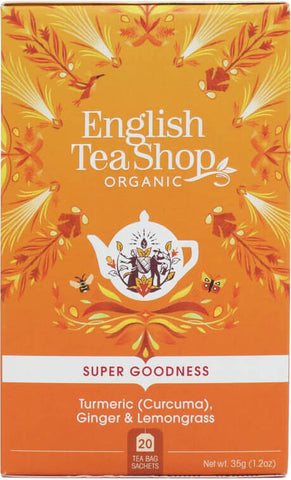 Kräutertee mit Ingwer-Turkuma und Zitronengras 20x1,75g BIO 35 g ENGLISH TEA SHOP