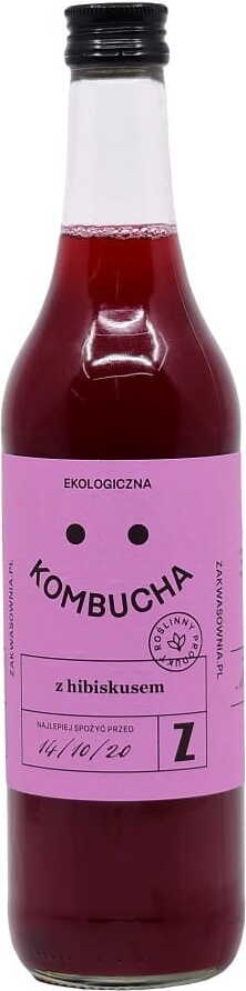 Kombucha mit Hibiskus glutenfrei BIO 500 ml - BESTELLUNG Hauptbild