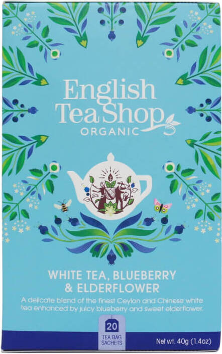 Weißer Tee mit wildem Flieder und Heidelbeeren 20x2 g BIO 40 g ENGLISH TEA SHOP