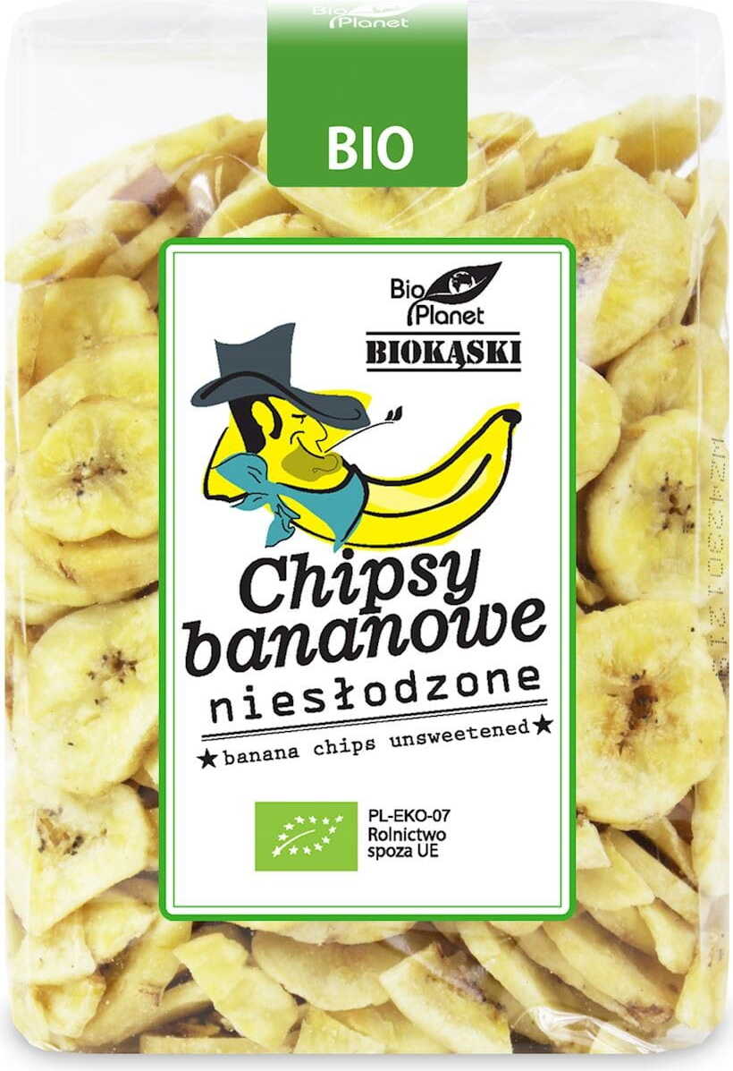 Ungesüßte Bananenchips BIO 350 g - BIO PLANET