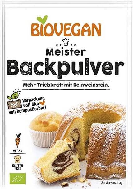 Glutenfreies Backpulver BIO 3 x 17 g - BIO VEGAN Hauptbild