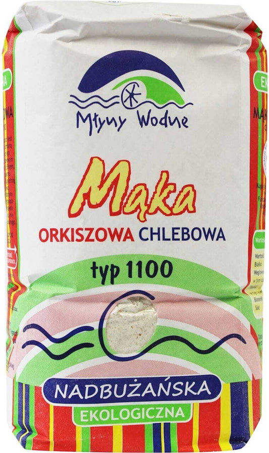 Dinkelmehl Typ 1100 BIO von WASSERMÜHLEN, 1 kg Packung, feines Mehl für Brote und Backwaren, naturbelassen und biologisch