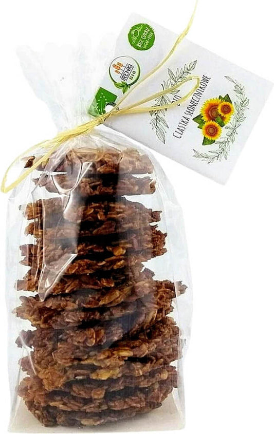Bio Haferkuchen mit Sonnenblumenkernen von IRENKI, 150 g, knuspriges Gebäck mit Sonnenblumenkernen.
