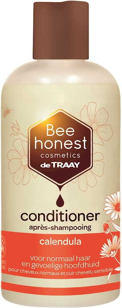 Conditioner für normales und empfindliches Haar mit Calendula und Honig von BEE HONEST, 250 ml, flüssige Haarpflege in Dose