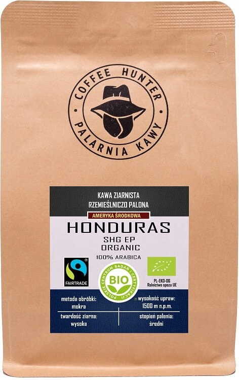 Arabica-Kaffeebohnen 100% Honduras fair gehandelt BIO 250 g - COFFEE HUNTER Immagine principale del prodotto