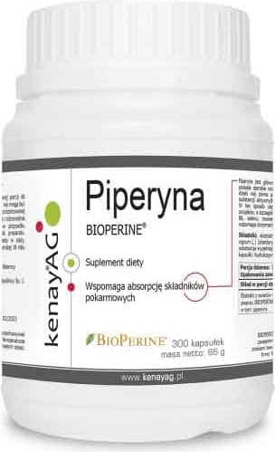 Piperin Bioperin 10mg 300 Kapseln KENAY Hlavný obrázok produktu