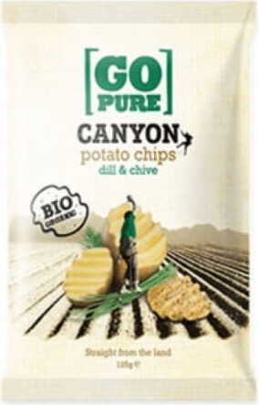 Chips mit Dill und Schnittlauch glutenfrei BIO 125 g GO PURE