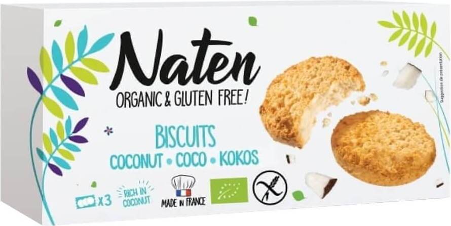 Glutenfreie Kokoskekse BIO 150 g - NATEN 主图