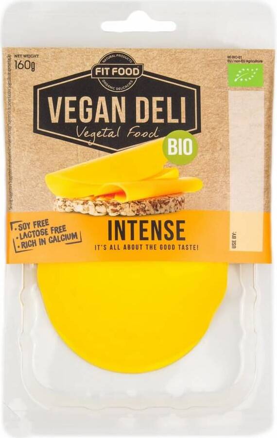 Vegane Alternative zu Cheddar-Käse in Scheiben BIO 160 g VEGAN DELI