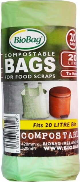BIO- und Mischabfallbeutel 20 L 20 Stück (kompostierbar und biologisch abbaubar) - BIOBAG