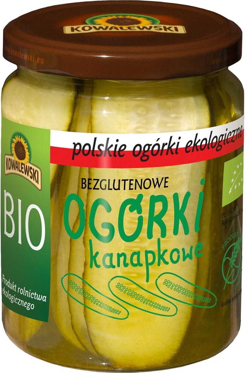 Gurkenscheiben glutenfrei BIO 540 ml (270 g) - KOWALEWSKI
