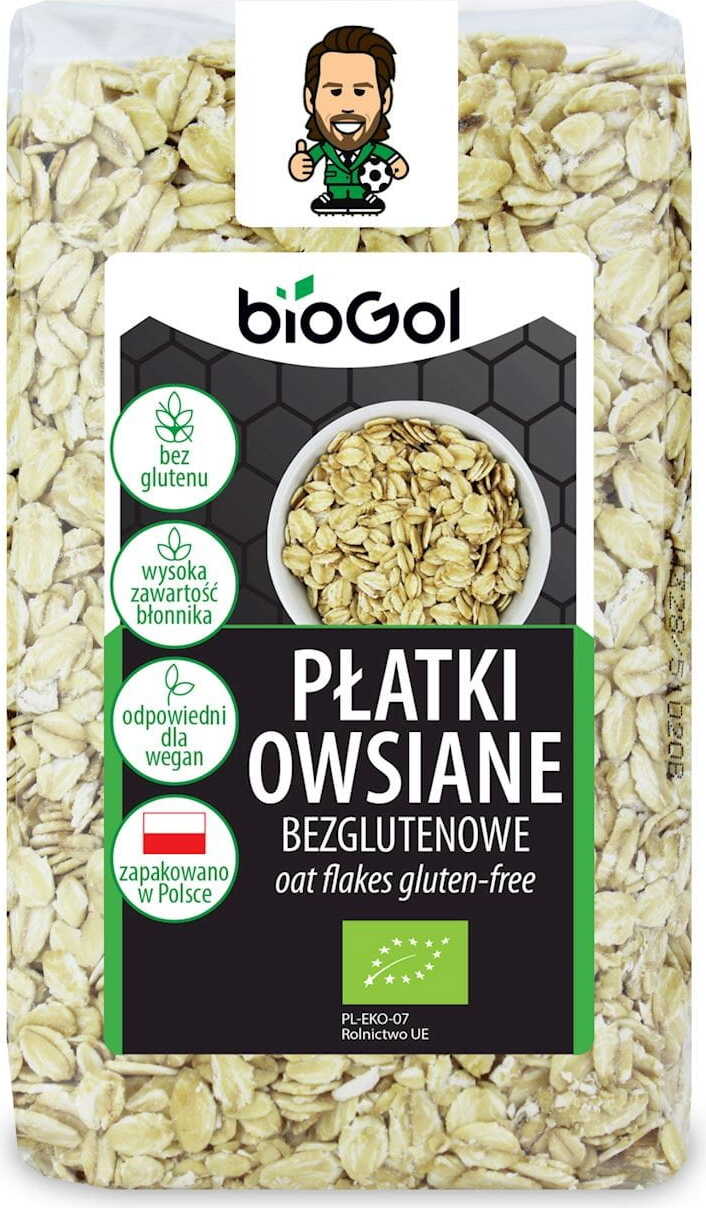 Glutenfreie Haferflocken BIO 300 g - BIOGOL Hlavní obrázek produktu