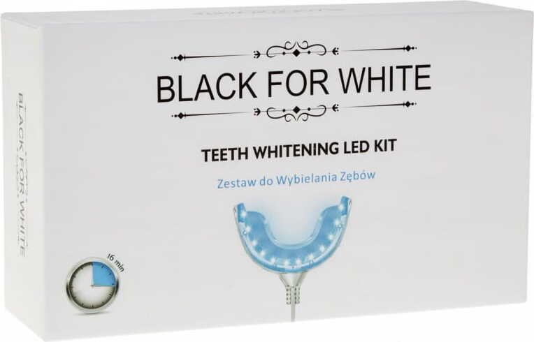 Zahnaufhellungsset mit LED-Lampe - BLACK FOR WHITE
