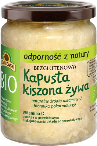 Sauerkraut, niEPAsterized gluten-free BIO 400 g - KOWALEWSKI