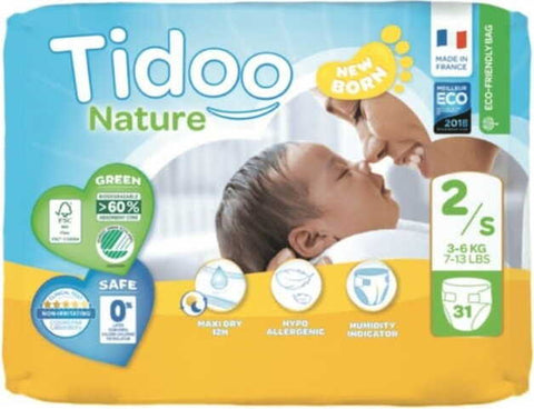 Windeln Größe S 3 - 6 kg (31 Stück) - TIDOO