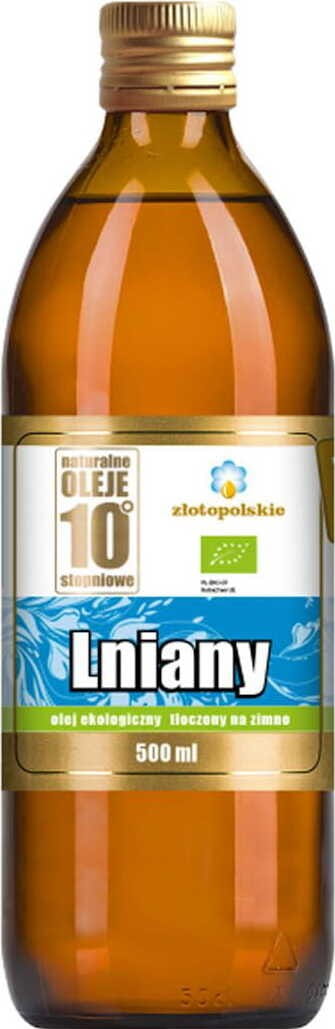 Kaltgepresstes Leinöl BIO 500 ml - POLISH GOLD Imagine principală a produsului