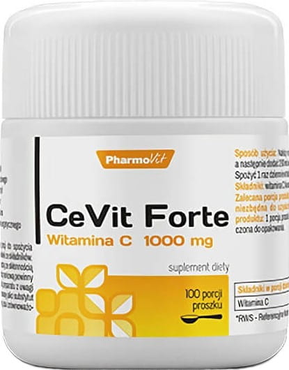 Vitamin C 1000mg cevit FORTE Pulver 100 Portionen 100g PHARMOVIT